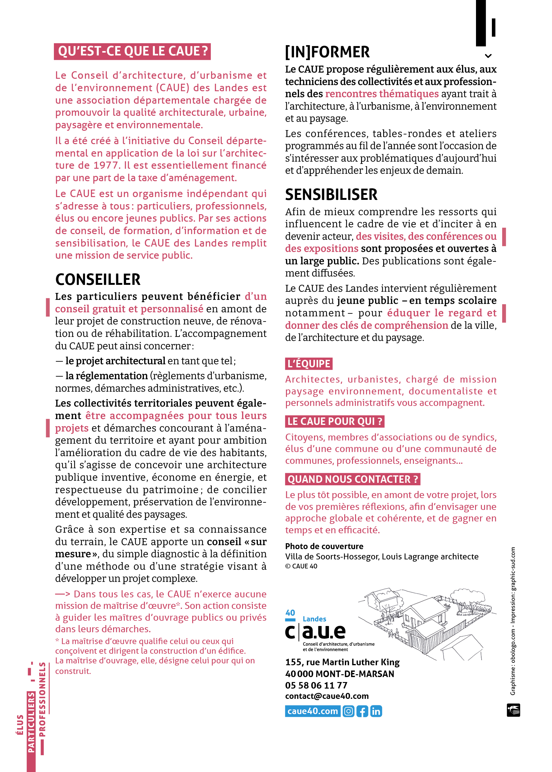 CAUE Plaquette info