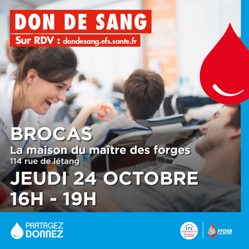 Don du sang Brocas