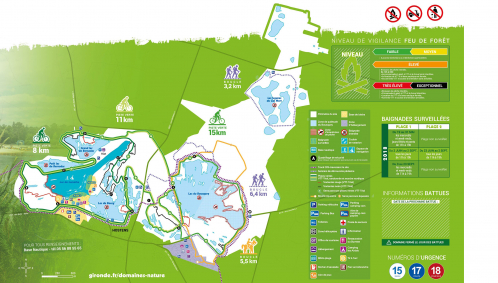 Hostens - plan du domaine