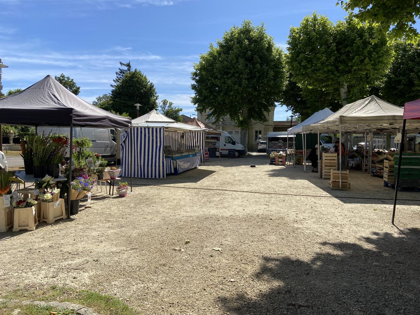 Marché vue droite